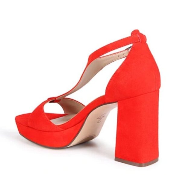 27 EDIT NATURALIZER Jae T-strap Sandal In Retro Poppy - Picture 4 of 12